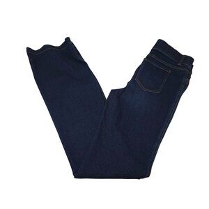 Spanx Flare Leg Jeggings Size Large Women's Blue Stretch Back Pockets